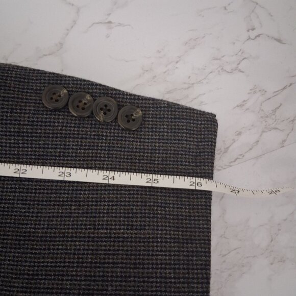 CHAPS 42L Tweed Blazer 100% Wool Jacket Academia Old Money Ivy League Sport Coat - Picture 14 of 16